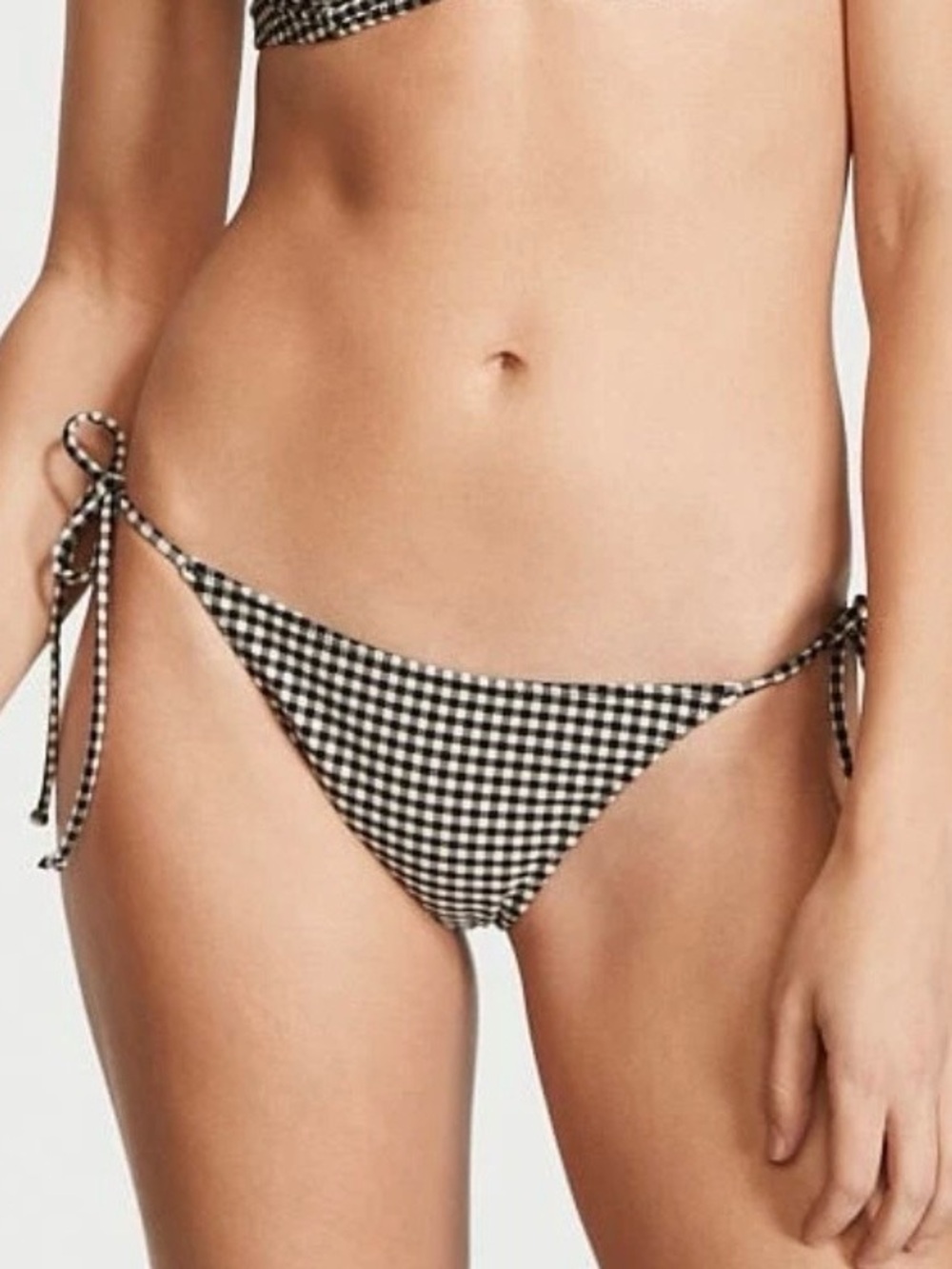Victoria's Secret Bikini Bottom Gingham Brazilian Women’s size Large NEW